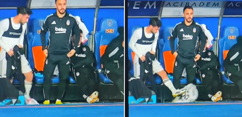 Formayı tekmeleyen Beşiktaşlı futbolcudan açıklama